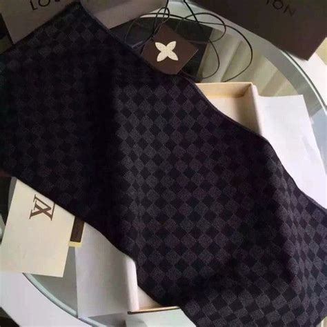 Replica Louis Vuitton Petit Damier Graphite Scarf NM M74200